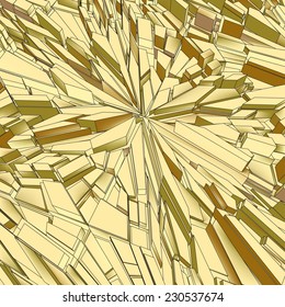 Abstract light brown background of polygons. Vector illustration.