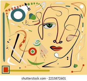 Abstract light brown background ,surrealism art style