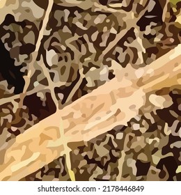 El abstracto vector de mezcla de colores marrón claro y marrón oscuro. Es adecuado para complementar la decoración de las casas con temas tropicales, como pinturas murales o marcos de fotos sobre la mesa.