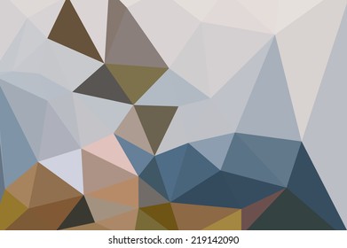 Abstract light brown polygon background