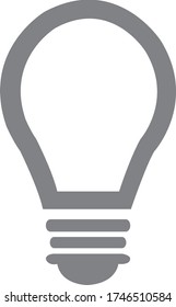 Abstract light bulb line vector