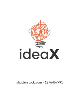 Abstract Light Bulb Logo Design Idea