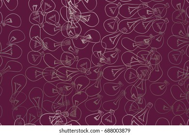 Abstract light bulbs illustrations background pattern. Idea conceptual. Vector graphic.