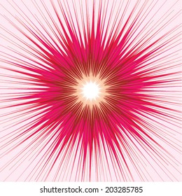 Abstract light burst effect