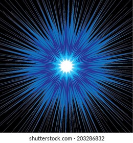 Abstract light burst effect