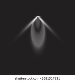 Estallido de luz Abstractas que emana de un punto central en un fondo oscuro
