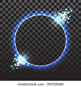 Abstract  Light Circle Vector Background