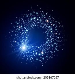 Abstract light circle.  Vector illustration