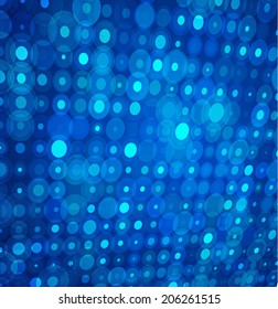 Abstract light circles background. Vector.