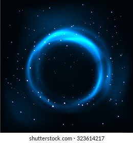 Abstract light circles background. Vector illustration.