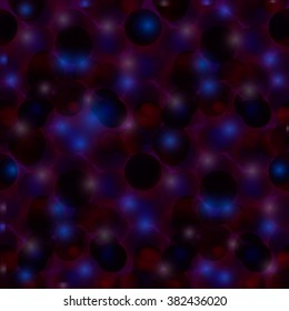 Abstract light circles seamless pattern vector illustration for continuous replicate