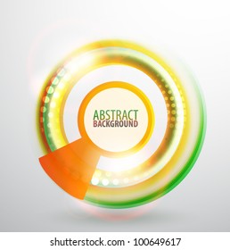 Abstract light circles swirl background