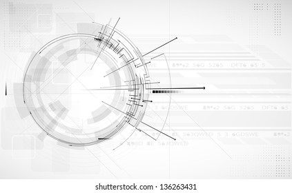 abstract light circuit computer line technology business banner