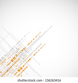 abstract light circuit high technology business background