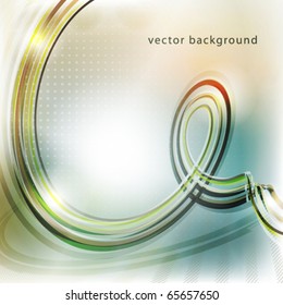 Abstract light color background with curl. Vector