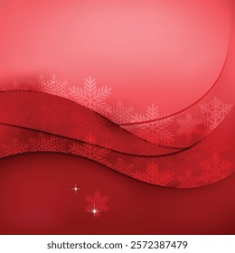 Abstract Light Color Christmas Background With Snowflake