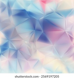 Abstract Light Color Polygon Pattern Background