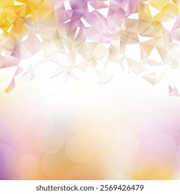 Abstract Light Color Polygonal Triangular Background