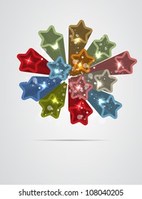 abstract light color stars business background