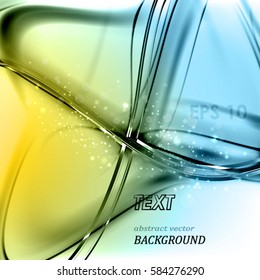 Abstract light color vector background. Stylish pure vector frame with cross shine lines