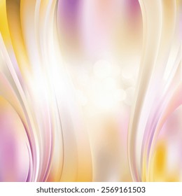 Abstract Light Color Wave Design Background