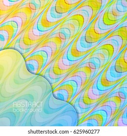 Abstract light colorful background of repeating structure in overlay mosaic style vector illustration