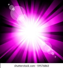 Abstrakte hellfarbige Explosionsviolett-Version