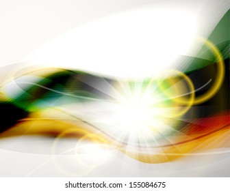 Abstracto de la luz y de las ondas coloridas