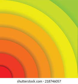 Abstract light colour round shapes background. vector illustration