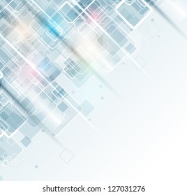 abstract light cube computer technology business background