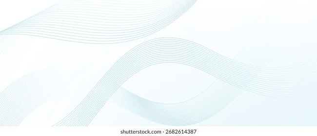 Abstract light cyan wave background modern soft minimal gradient design