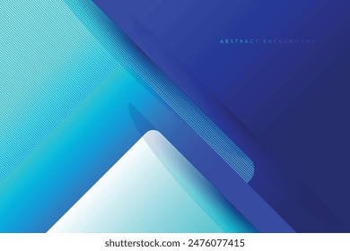 Abstract light and dark blue color gradient background. Modern minimalistic vector and geometric design template.