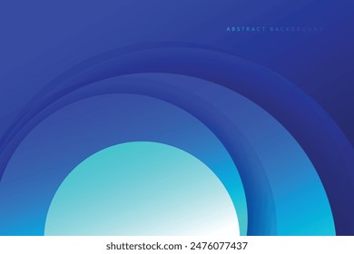 Abstract light and dark blue color gradient background. Modern minimalistic vector and geometric design template.