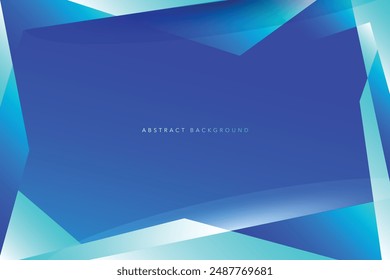 Abstract light and dark blue color gradient background. Modern minimalistic vector and geometric design template