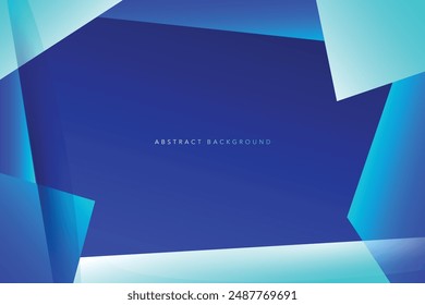 Fondo de degradado de color azul oscuro y claro Abstractas. Vector minimalista moderno y Plantilla de diseño geométrico