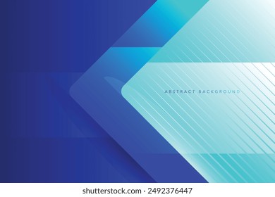 Abstrakter heller und dunkelblauer Farbverlaufshintergrund. Moderne minimalistische Vektorgrafik und geometrische Design-Vorlage