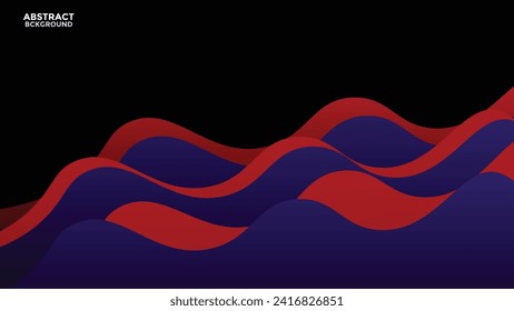 Abstract light and dark red maroon wavy shapes paper cut background with empty place for text. Elegant 3d layered illustration,1.
