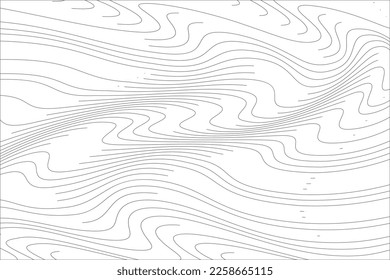 Abstract light design with thick wave lines. Vector illustration