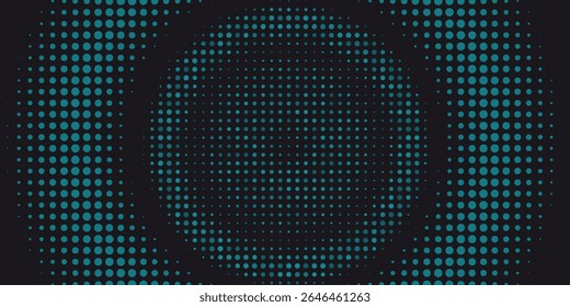 Fondo Abstractas de puntos de luz - Pantalla de onda circular azul led desenfocado