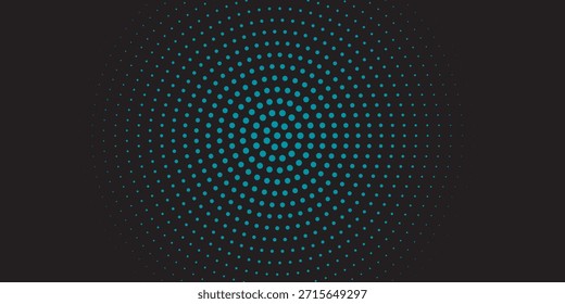 Fondo Abstractas de puntos de luz - Pantalla de onda circular azul led desenfocado