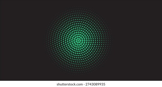 Abstract Light Dots Background - Blue Circle Wave Display LED Defocused