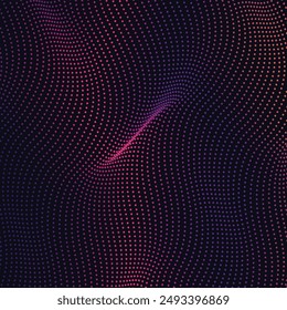 Fondo de puntos de luz Abstractas - blanco amarillo púrpura púrpura Onda Desenfocada.
Fondo de Vector Abstractas. Gradiente de semitonos. Vibrante textura de moda, con mezcla 