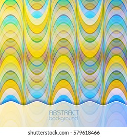Abstract light dynamic background of repeating structure with colorful geometric shapes in overlay mosaic style vector illustration