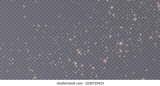 Abstract light effect with lots of twinkling glowing highlights and sparks, Vector.
