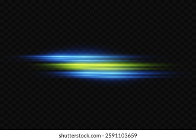 Abstract light effect of moving speed lines and laser flare of light.