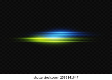 Abstract light effect of moving speed lines and laser flare of light.