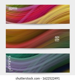 Abstract light effect wave banner. Laser beams motion speed of sound in the space. Technology computer science data communication background. Fluid blurred futuristic shimmering rays.