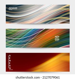 Pancarta de efecto luminoso abstracto. Velocidad de movimiento de los rayos láser del sonido en el espacio. Antecedentes de la comunicación de datos de la ciencia de la informática tecnológica. Rayos brillantes futuristas y fluidos.