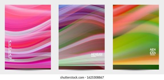 Abstract light effect wave flyer. Laser beams motion speed of sound in the space. Technology computer science data communication background. Fluid blurred futuristic shimmering rays.