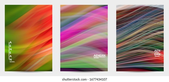 Abstract light effect wave flyer. Laser beams motion speed of sound in the space. Technology computer science data communication background. Fluid blurred futuristic shimmering rays.